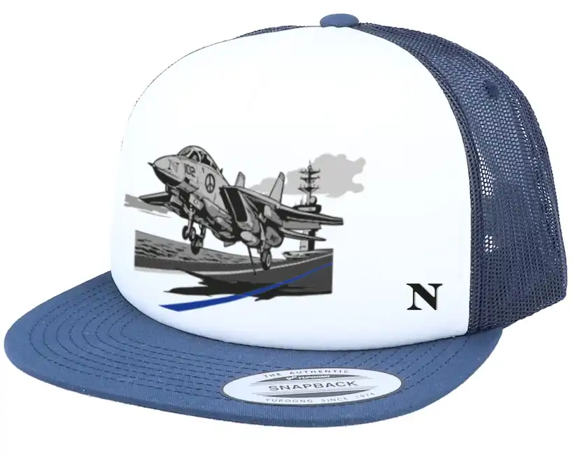 Classic 5-Panel Foam Trucker Cap F-14 Tomcat